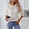 Twist Cable Pullover Sweater for Women In Autumn and Winter New European and American Retro Round Neck Long-sleeved Sweater for Women