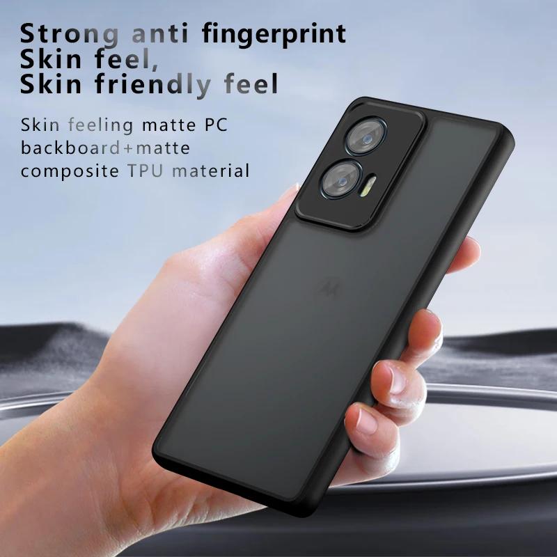 Чехол для Motorola MOTO Edge 50 Fusion 50ULTRA, роскошный акриловый матовый прозрачный жесткий чехол для ПК MOTO Edge50 Fusion Edge 50Pro X50, ультра-ударопрочный бампер