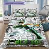 Roronoa Zoro Pattern Bedding Quilt Set Quilt Cover Pillowcase Home Birthday Gift(1 * duvet cover + 2 * pillowcase, without core)
