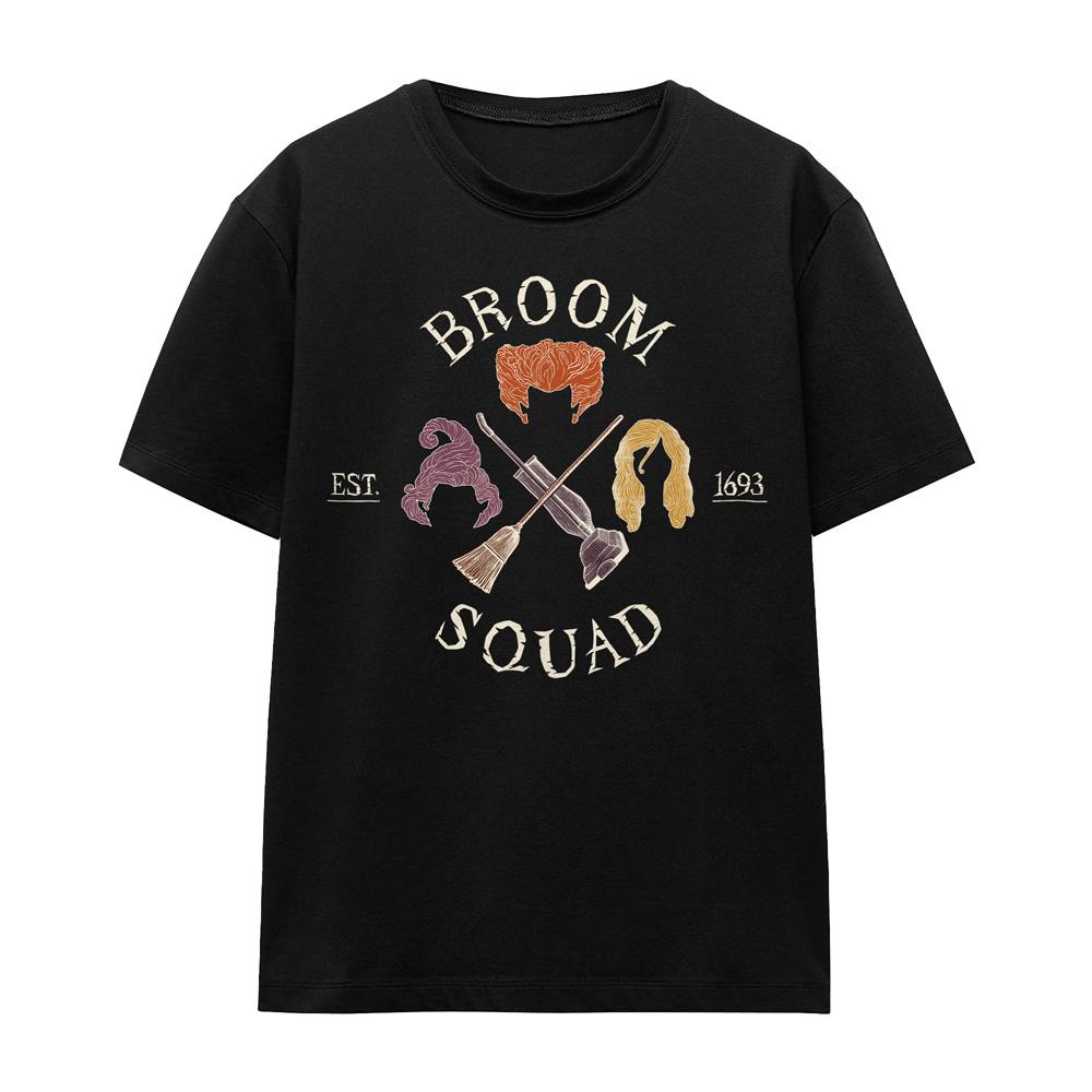 Hocus Pocus Unisex Adult Broom Squad Sanderson Sisters T-Shirt