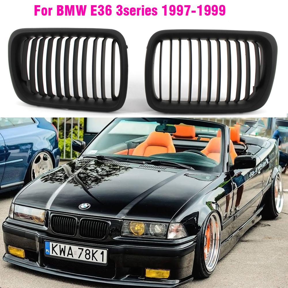 ЧЕРНАЯ решетка E36 ABS Передняя Замена Капот Ноздри Решетка Для BMW E36 97 98 99 для BMW 318i 323i 325i 320i 328i