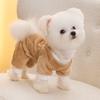 Dog Clothes Flannel Autumn and Winter Warm Traction Four-legged Fleece Jacket Teddy Bear Small Dog Pet Clothing