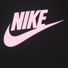 Nike Повседневный спортивный флисовый свитер с капюшоном, женский свитшот, черный DJ4127-010