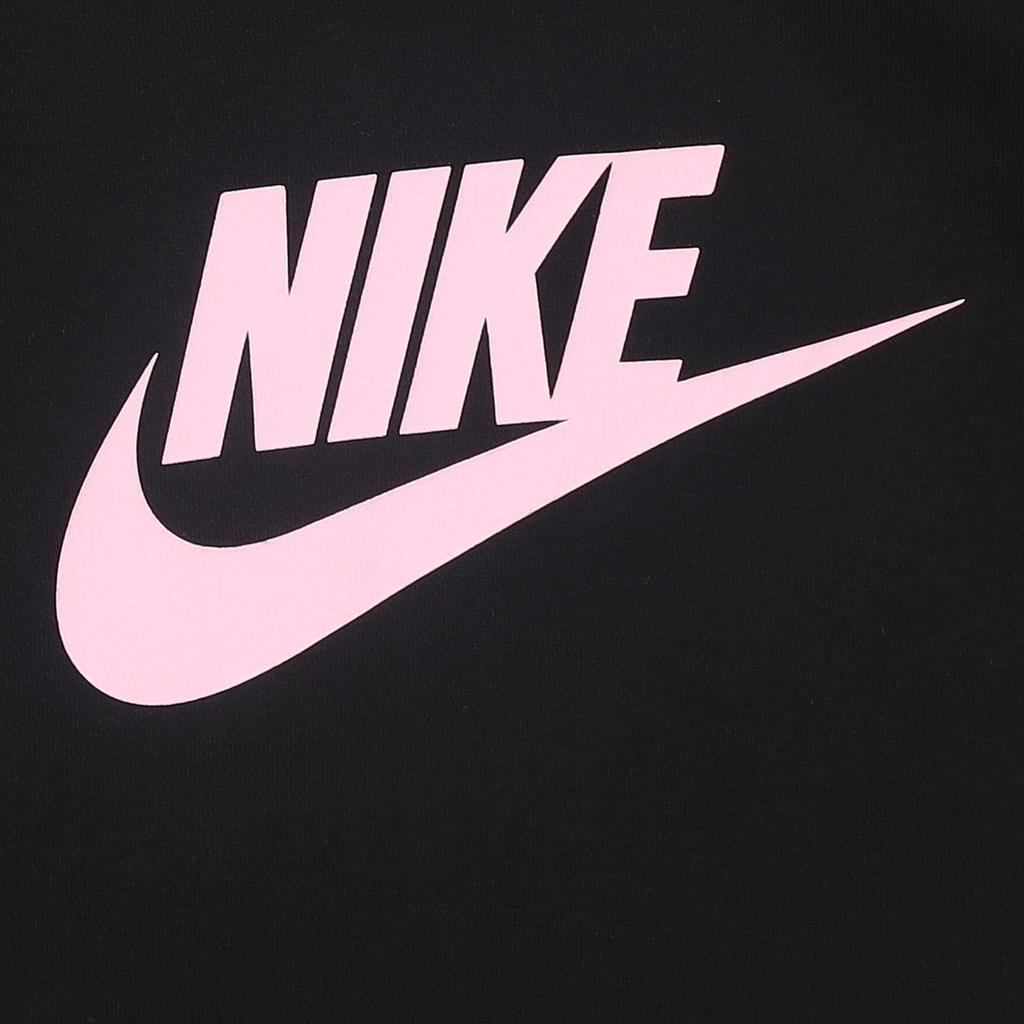 Nike Повседневный спортивный флисовый свитер с капюшоном, женский свитшот, черный DJ4127-010