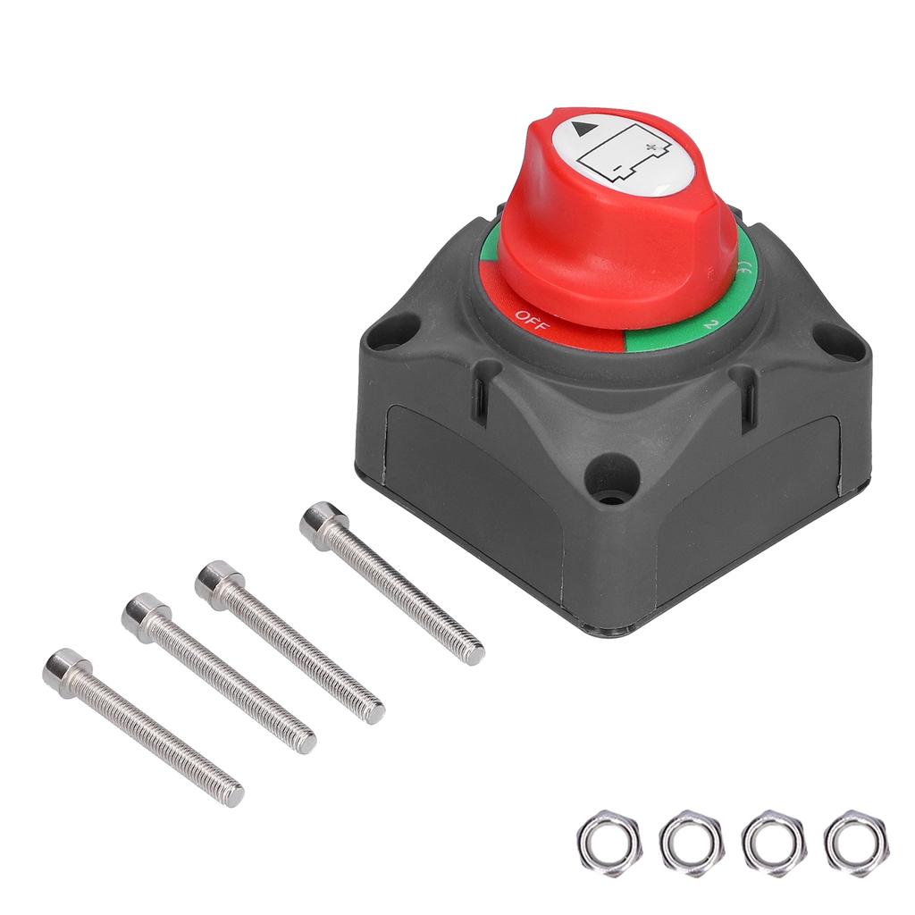 12V 3‑Gear Battery Disconnect Isolator Switch 8‑50V On Off Rotary ABS for Yacht Car Train