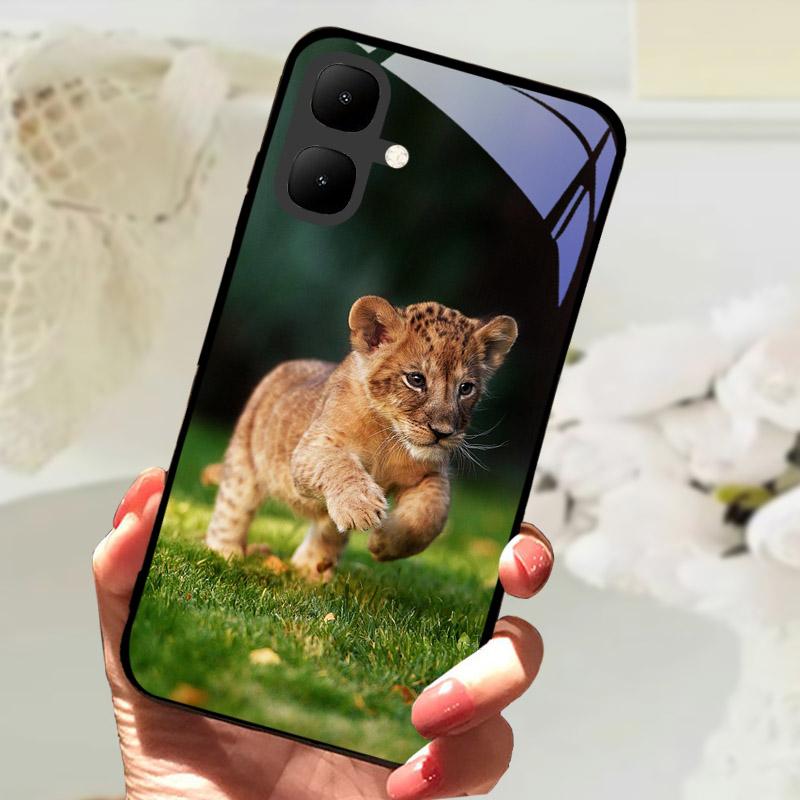 Чехол для телефона Infinix Smart 10 Ударопрочные чехлы Закаленное стекло Задняя крышка Для Tecno Pop 10 KM4 Smart10 X6725 Защита камеры