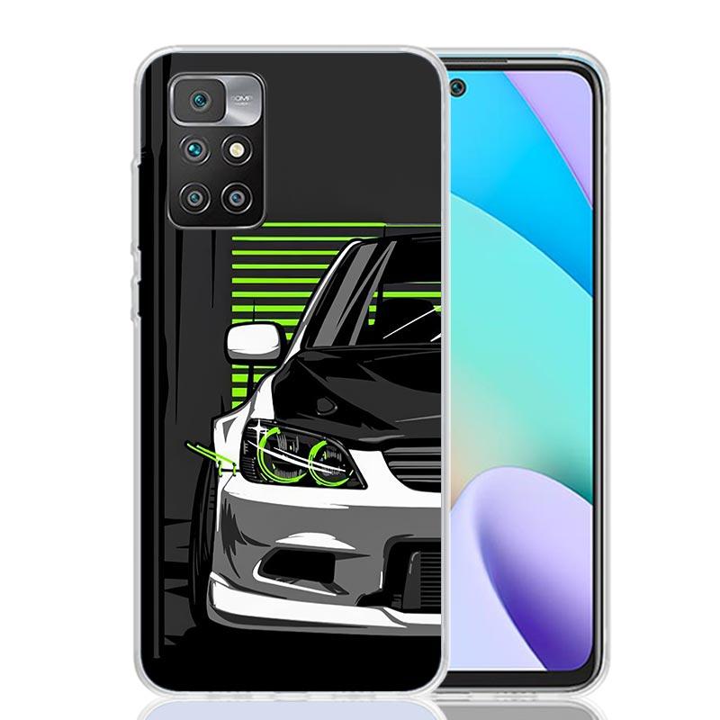 JDM Tokyo Drift Спортивный автомобиль Мужской Мужчины Чехол Чехол для телефона для Xiaomi Redmi 12 12C 10 10C 10A 9 9C 9A 9T 8 8A 7 7A 6 Pro 6A S2 K20 K30