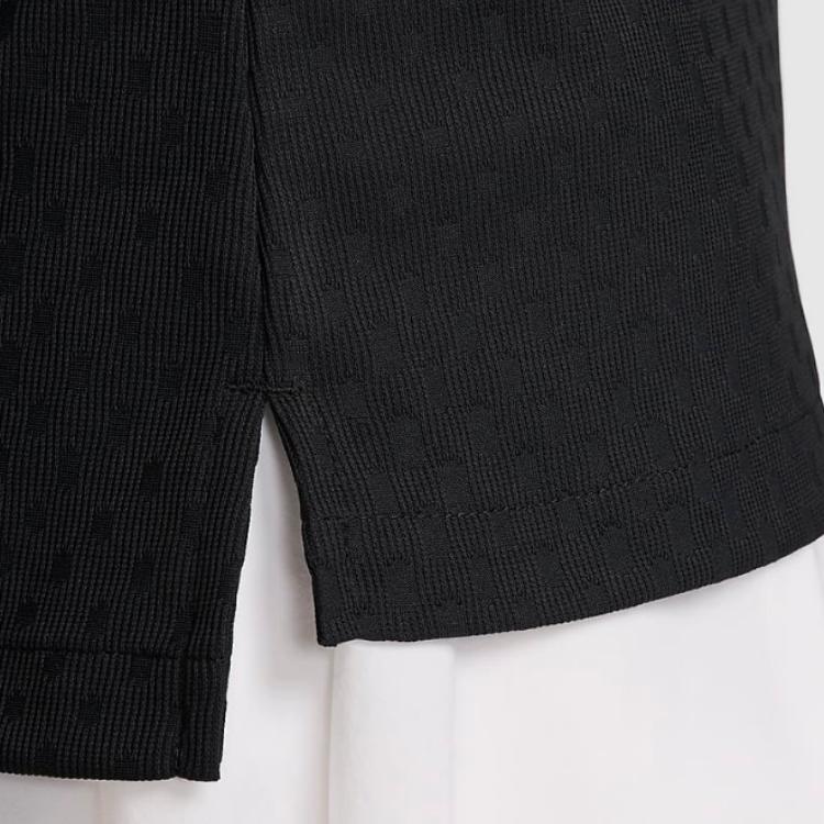 Nike Женские рубашки-поло Черный воротник-поло Умеренный прямой крой FD5496-010