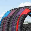 Universal 38cm Steer Wheel Protector Cover PU Leather Carbon Fiber No inner circle Anti Slip Breathable Steering Wheel Cover