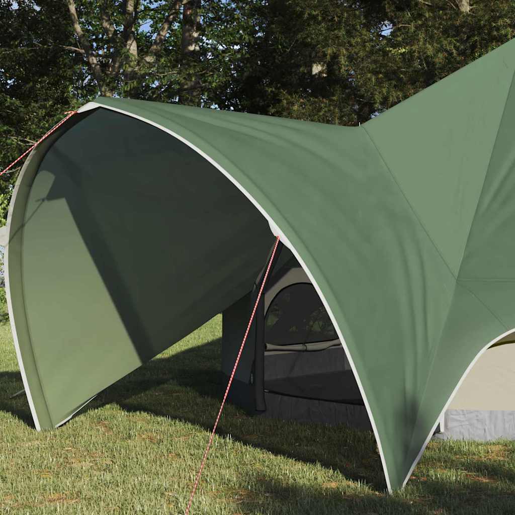 Teepee Tent for 3 Persons Green and Grey 312 x 312 x 197 cm