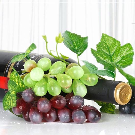 Искусственный виноград, реалистичное широкое применение, мягкая имитация растения, искусственные фрукты, опора для домашнего декора