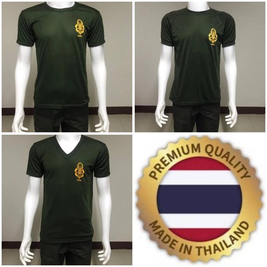 T Shirt Thai Student Military Soldier Thailand Undershirt Padded Shoulder Round O Neck V Neck Print Short Sleeve Quick Dry  Men Women Unisex