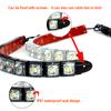 1pcs Waterproof Multi Colors DRL Light Cars Autos Decorative Flexible Daytime Running 6LED Car Driving Strip Styling Headlights