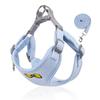 Mongmyodang Soft Dog Harness + Leash Set, Blue, 2 Sets