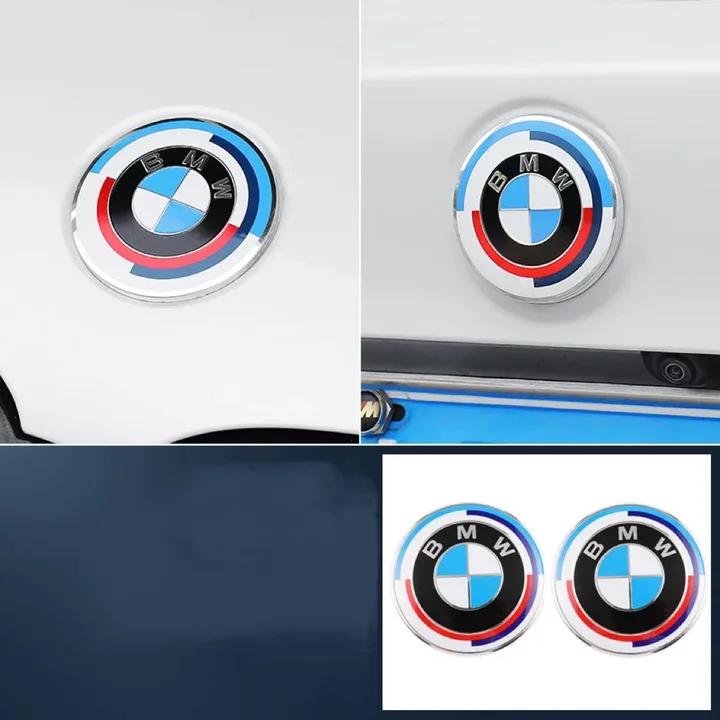 ABS 82MM 74MM For BMW Front Hood Emblem Trunk Rear badge logo F10 F20 G20 E87 E60 E63 F01 E46 E90 F30 F02 E83 Car Accessories