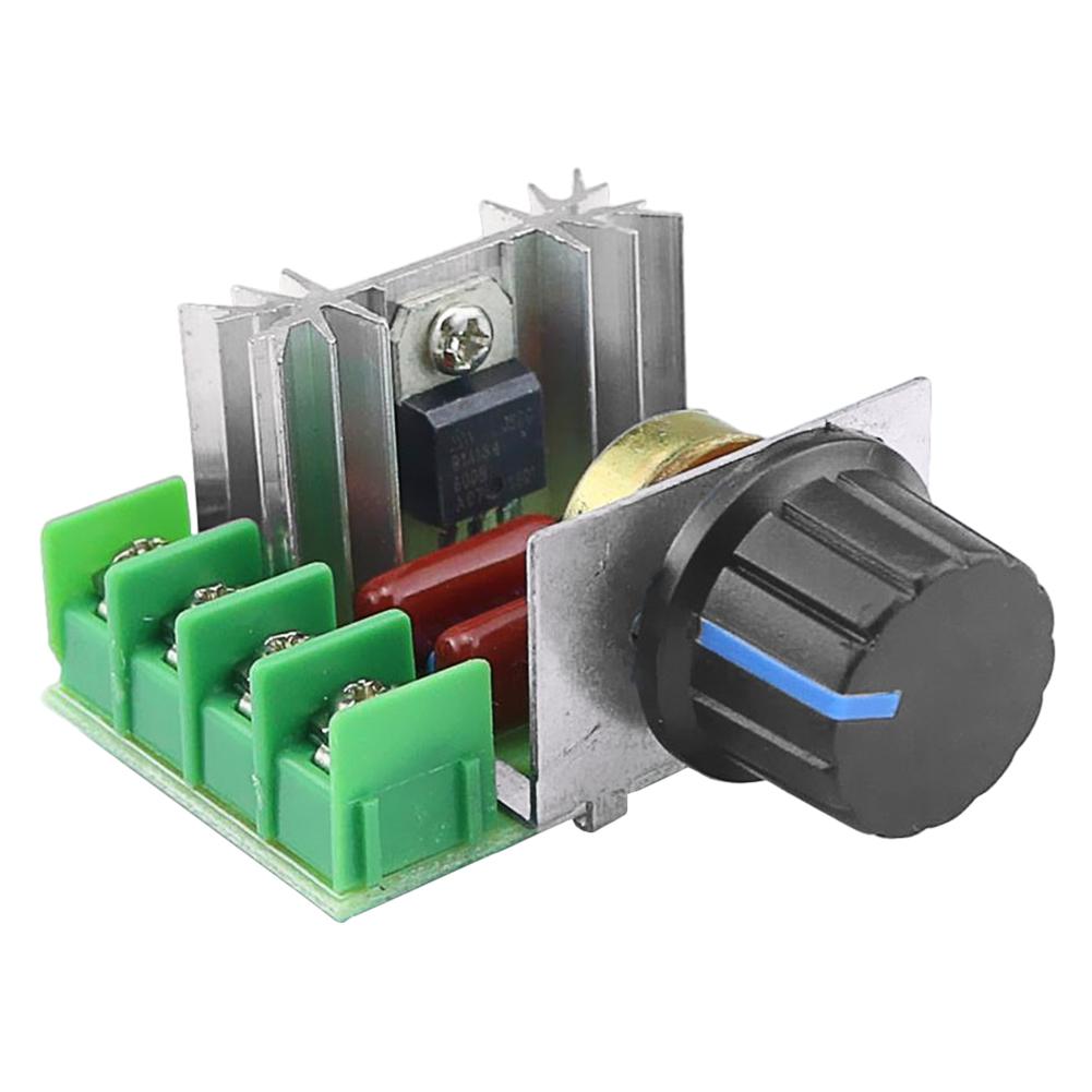 AC 220V 2000W SCR Voltage Regulator with Control Knob Electronic Voltage Regulator Module High Power Speed Controller Regulation