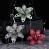 Creative Lily Simulation Flower Keychain Pendant Backpack Decoration Accessories Gifts