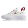 Li Ning 001 T2000 Износостойкие и легкие Низкие беговые кроссовки Женские Бело-красные AGLQ002-6