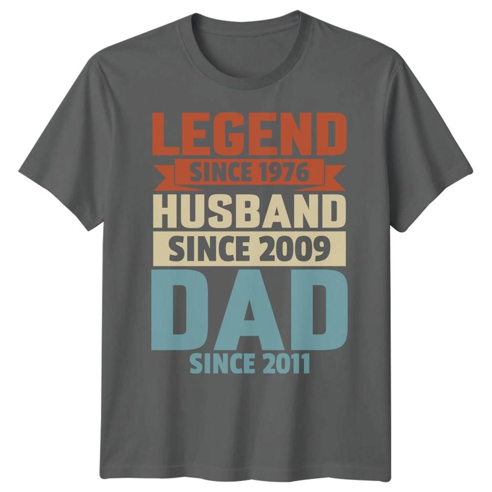 Legend Since 1976 Husband Dad Life Milestones Unisexs TShirt