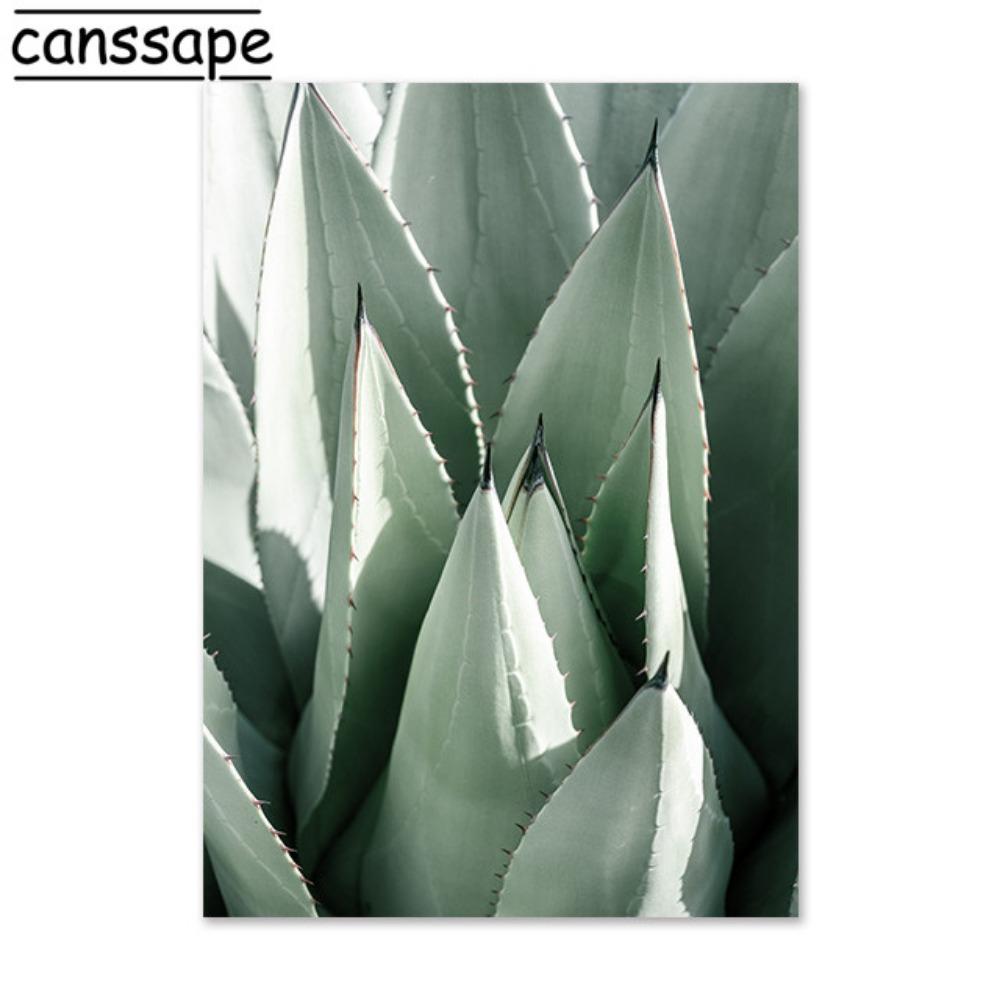 Природа Настенная Живопись Суккулентные Растения Плакаты Цветы Зеленые Растения Листья Холст Картина Скандинавские Настенные Картины Декор Гостиной