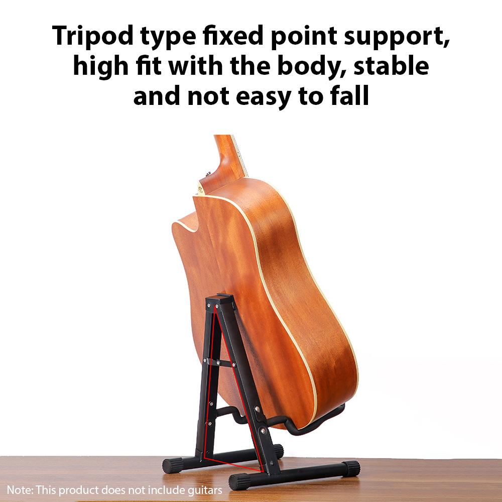 Складная подставка для гитары А-образная подставка Нескользящая резиновая подкладка Мягкая губчатая подставка Портативные подставки для гитары