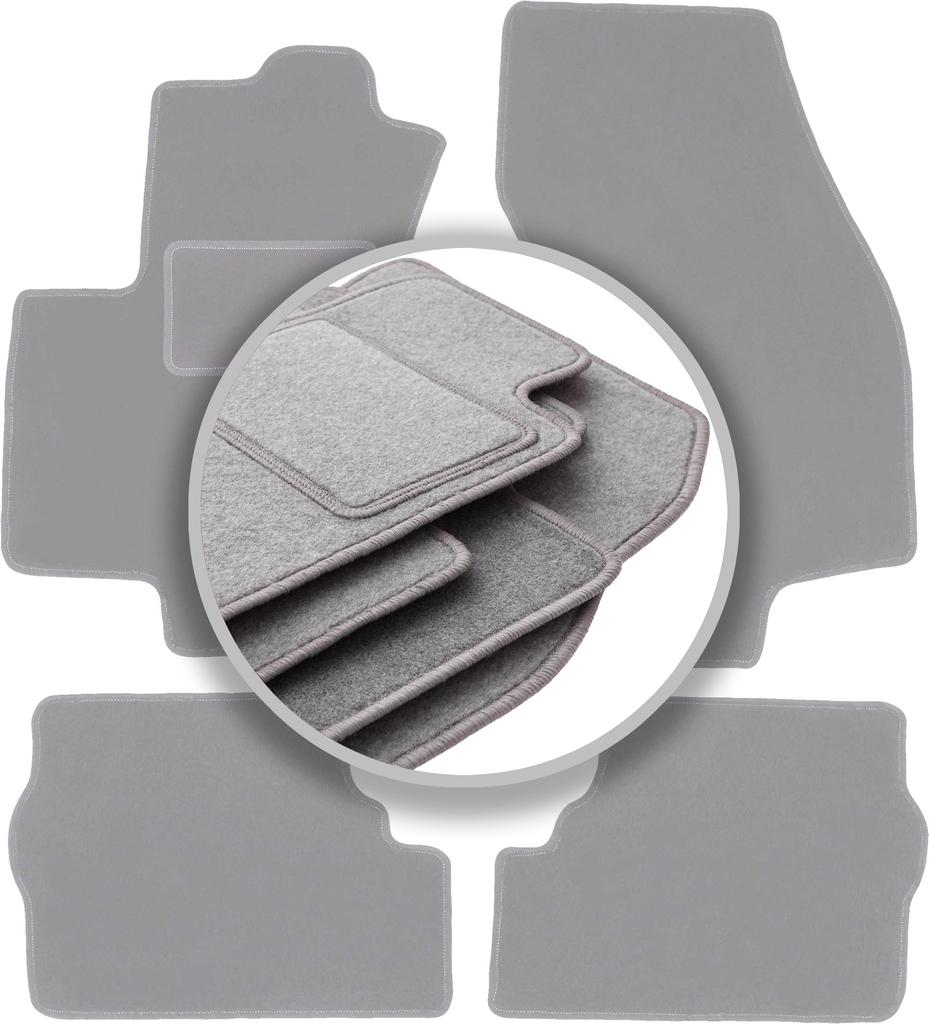 Gray car mats for: Opel Zafira A minivan (1999-2005)