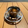 Aluminum Alloy Outdoor Alcohol Stove with Teapot and Insulated Heating Base for Picnic and Household Use