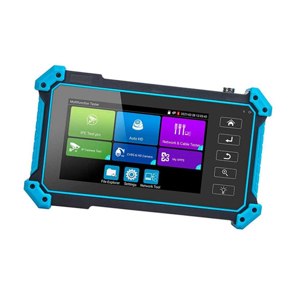 Тестер камеры видеонаблюдения Портативный 5-дюймовый дисплей Коаксиальный аналоговый видеомонитор Тестер