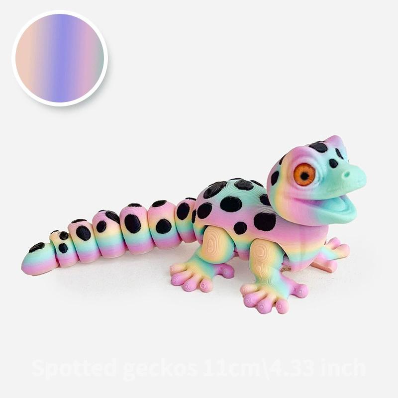Многосуставные Подвижные 3D-печатные Животные Мини Милые Сенсорные Игрушки Забавные Домашние Аксессуары Подарок для Детей