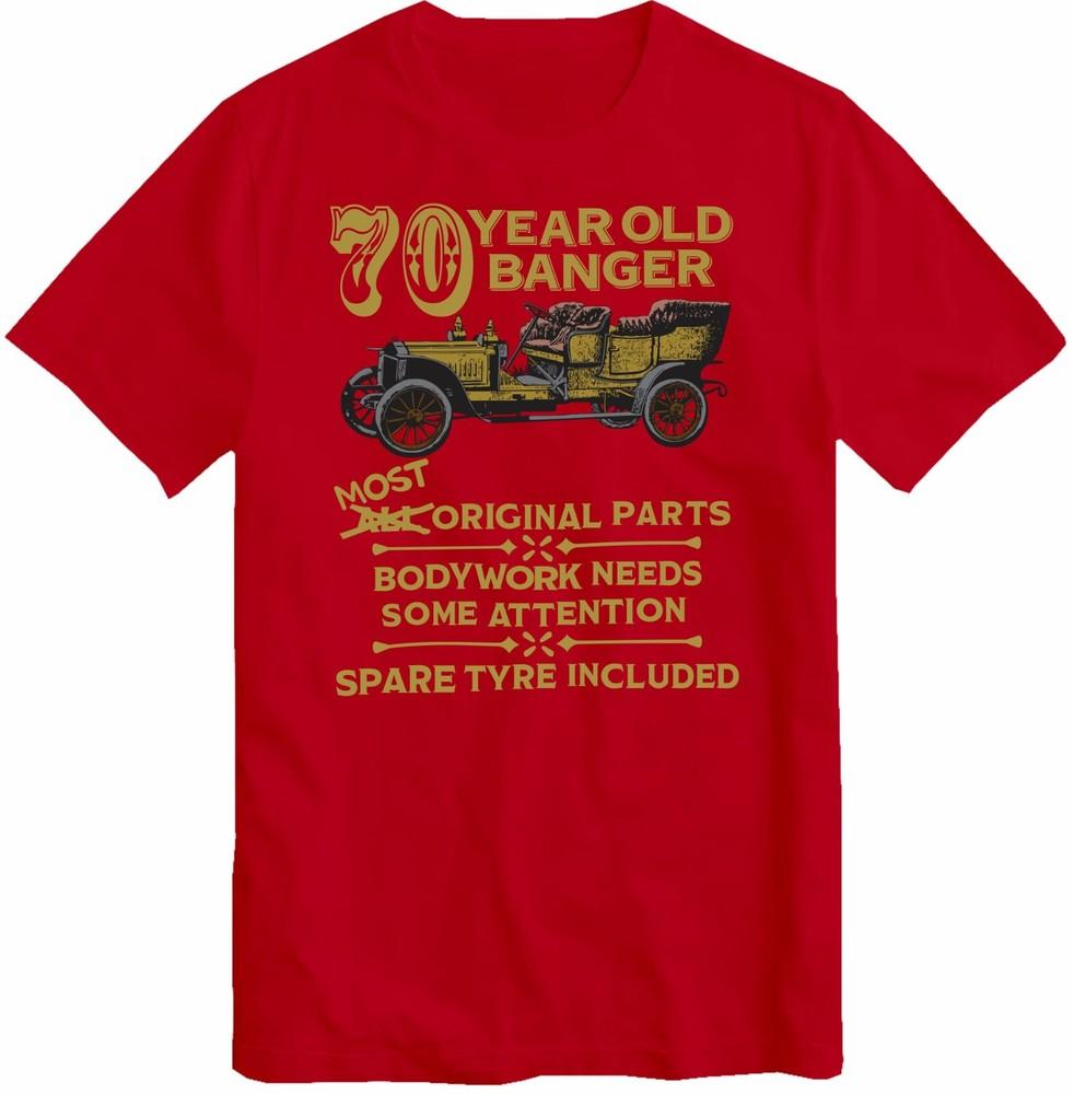 70th Birthday Tshirt Gift Old Banger 70 Years Old Born Vintage Car 1954 Top New