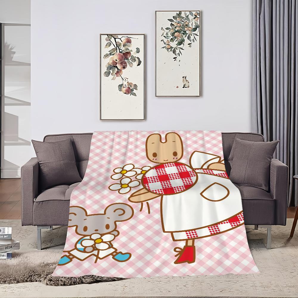 Мультяшное одеяло M-Marron C-Cream, милое плюшевое одеяло, коврик для дивана, для S-Sanrio, гостиной, офиса, спальни, день рождения, дома, в поездку, подарки для детей