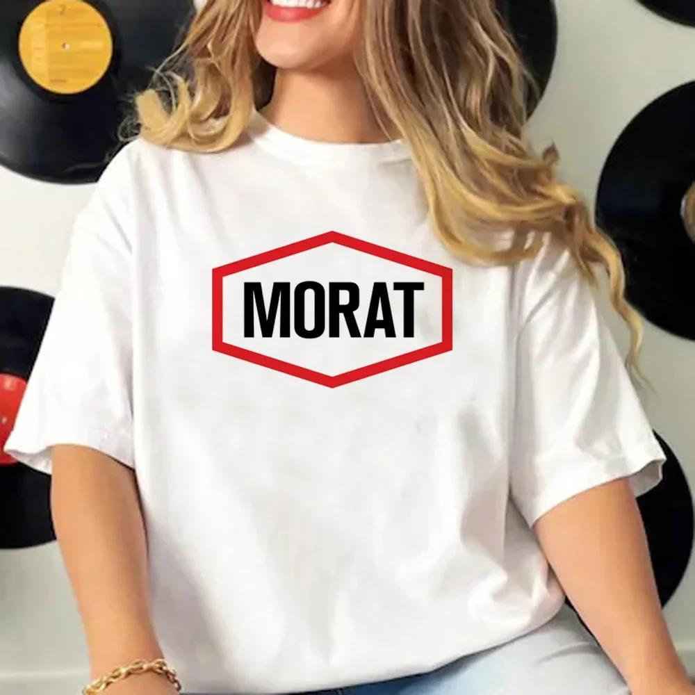 Футболка Morat Женская Узор Узорчатая Элегантная Футболка Женская Дизайнерская Японская Уличная Одежда Женская Одежда