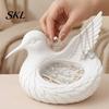 Coin Key Dish 3D Printed Hummingbird Jewelry Tray, Rings Earrings Necklaces Organizing Storage Plate Dish, Decorative Trinket Keys Holder for