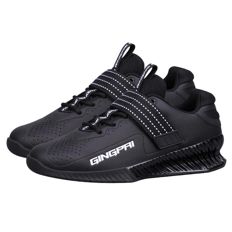 Original GINGPAI Lifting Megin Powerlifting Shoes for Men and Women Hook Loop Weightlifting & Deadlifting Shoe for Squat