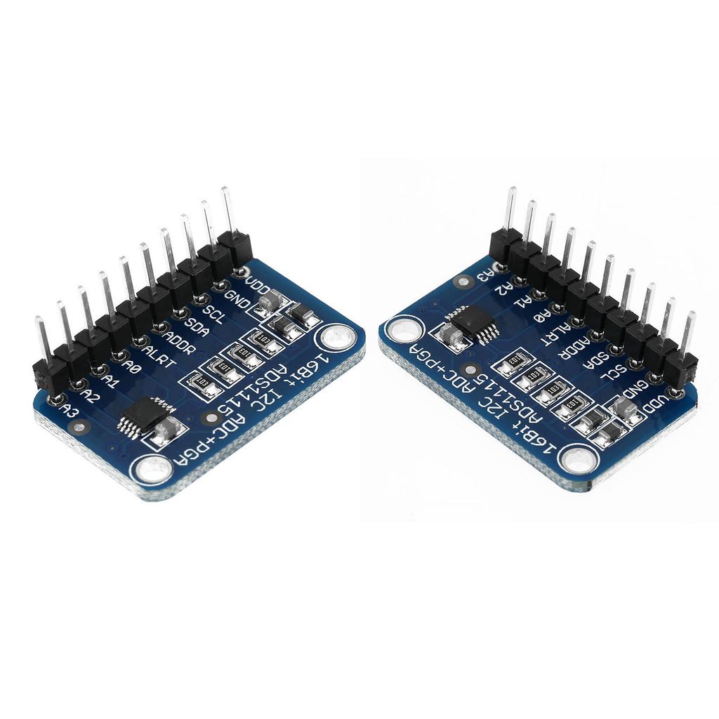 16 Bit I2C , Analog to Digital Converter Module with Programmable Gain Amplifier, for Controller Development Board