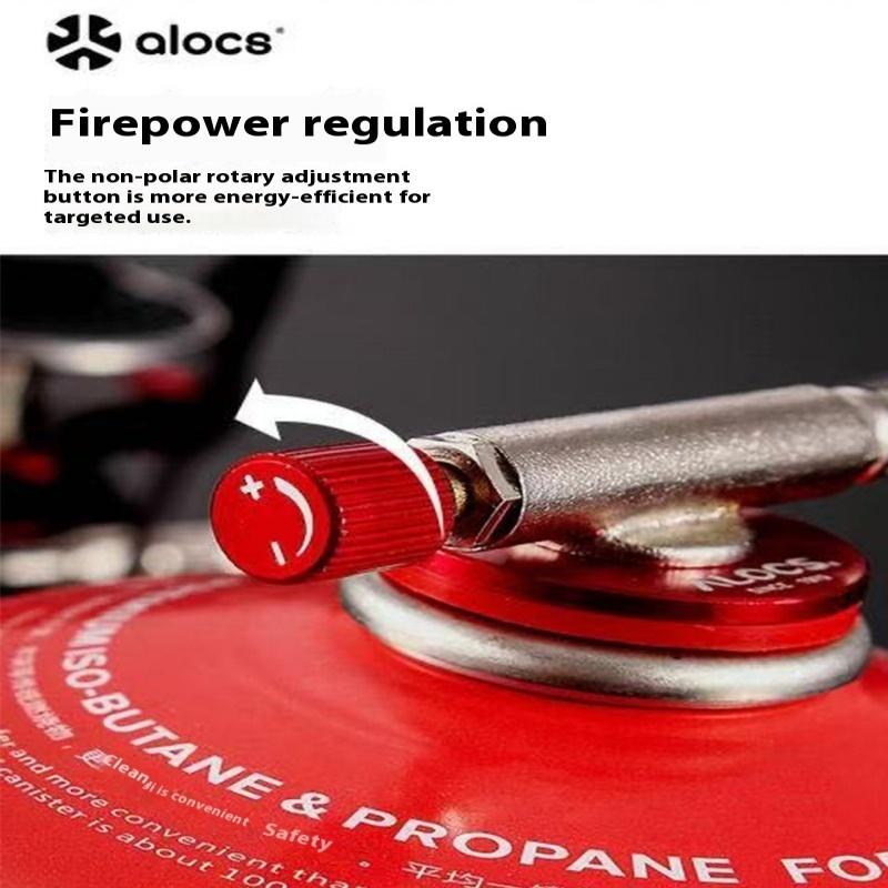 Alocs Наружная походная складная походная плита 2800 Вт - 190 г Ультралегкая сотовая горелка для 10-килограммового походного/туристического котелка (6.5x7см Складной)