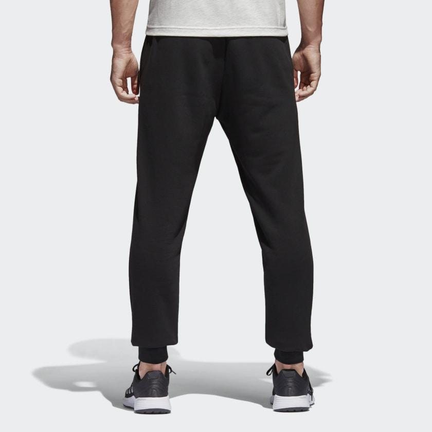 Adidas Essentials French Terry Knit Joggers Men Bottoms Black BK7433