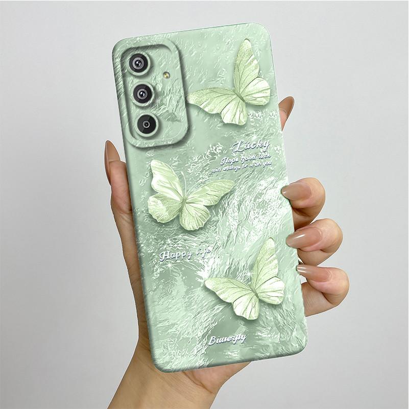 Phone Case for Samsung Galaxy M15 5G F15 5G Fashion Painted Half-wrapped Case Soft Silicon Cases E156 M156 Protection Back Cover