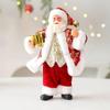 Standing Posture Santa Claus Figurine Cute Christmas Home Decorations  Office Decor
