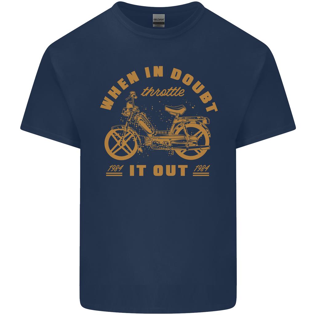 In Doubt Moped Biker Motorcycle Scooter Unisexs Light Cotton Tshirt