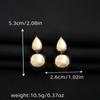 Irregular Teardrop Earrings Modern Design Oval Drop Earrings Geometric Earrings  Women