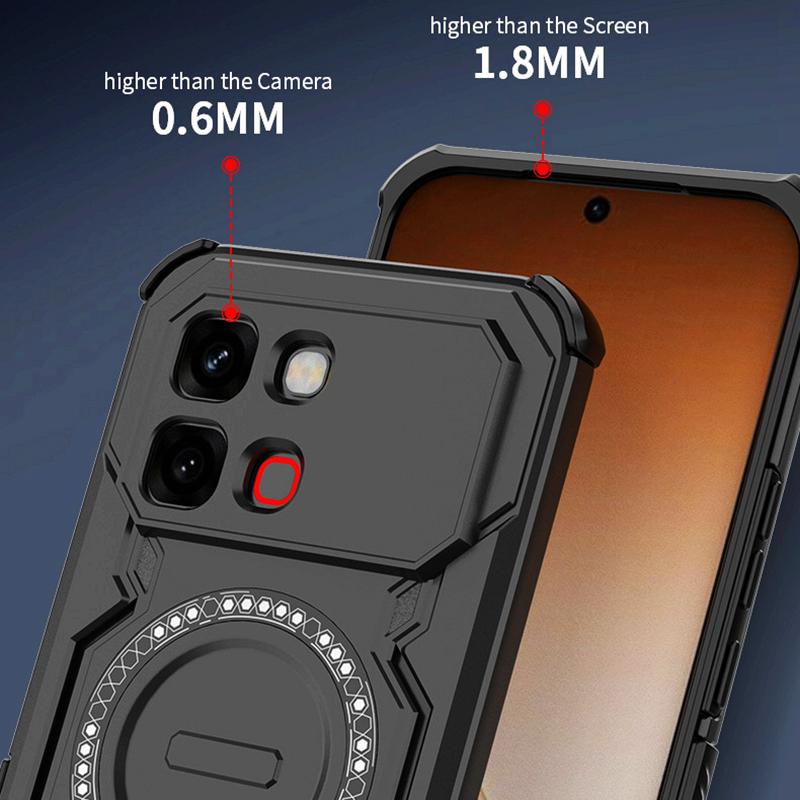 KEYSION Полый чехол с теплоотводом для Infinix Note Edge 5G Силикон+ПК Магнитное охлаждение Ударопрочный чехол для телефона для Note Edge