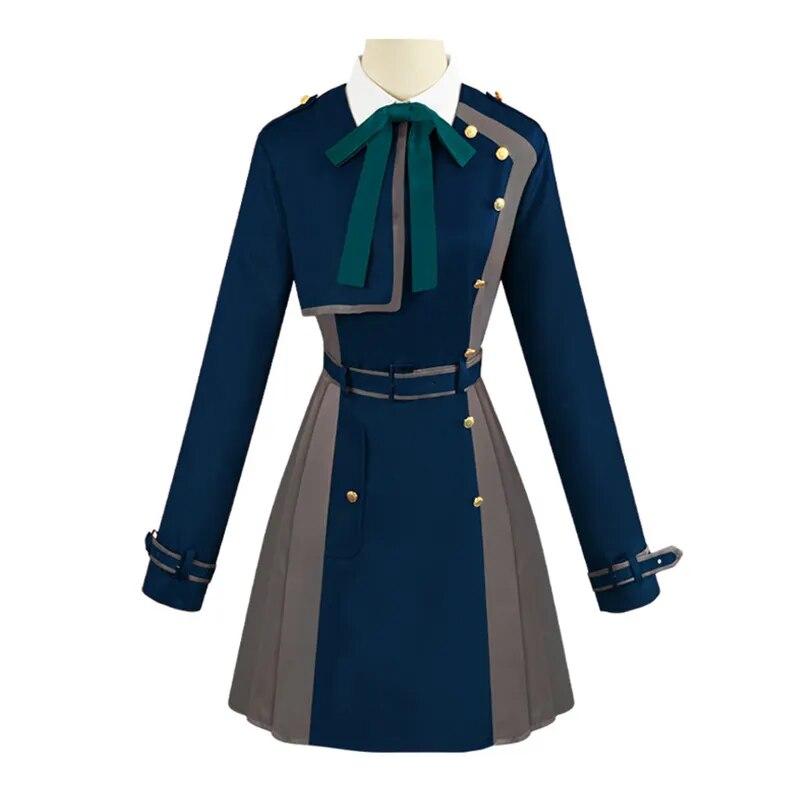 Костюм для косплея Lycoris Recoil Nishikigi Chisato Inoue Takina, платье для косплея, униформа, парик, костюмы на Хэллоуин для женщин