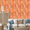Peach, Coral and Gold Ink Wallpaper for Living Room and Bedroom 50x1000