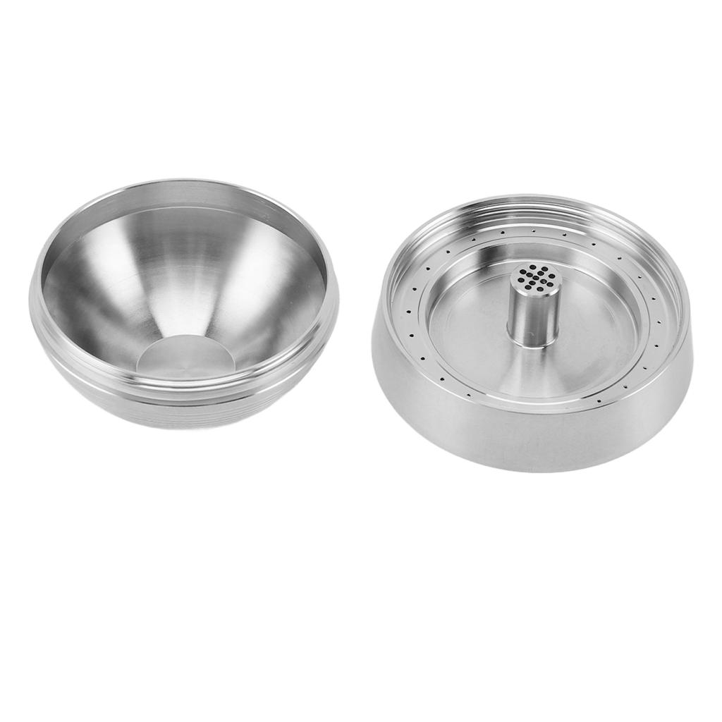 Stainless Steel Reusable Coffee Capsules Pods Eco Friendly Refillable Coffee Capsules with Brush Spo