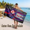 Fiorentina FC Design Beach Towel Custom Text Large Towel for Beach Vacation