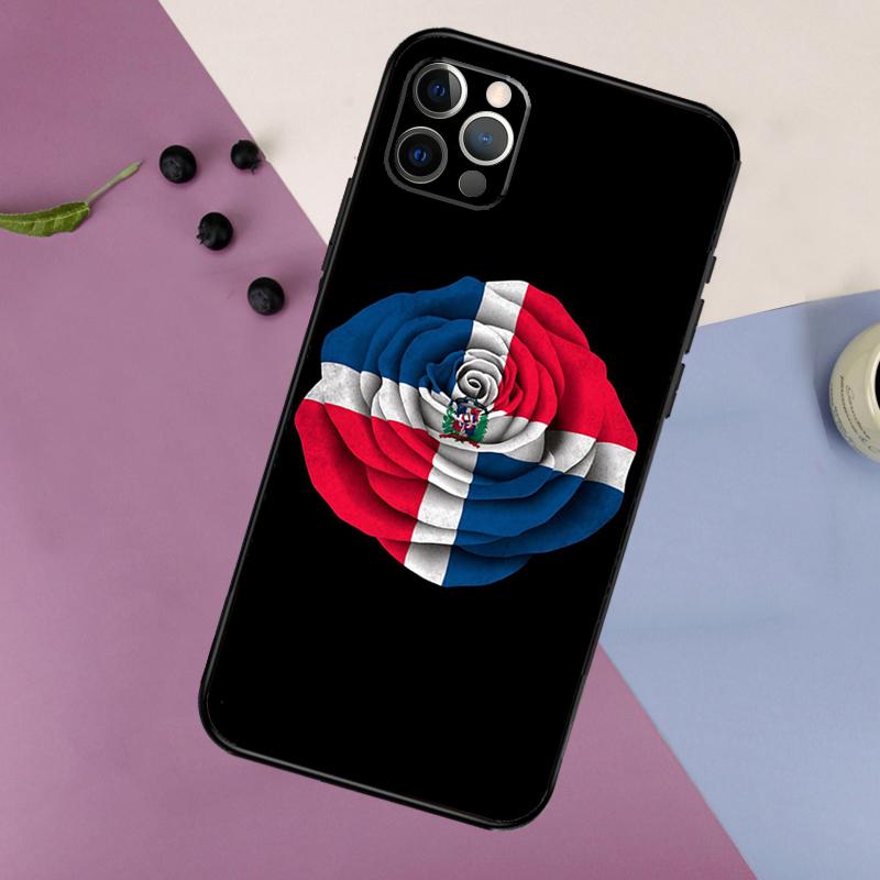 Dominican Republic Flag Phone Case For iPhone 17 16 15 14 11 12 13 Pro Max Plus 12 13 mini 16e 17 Air Bumper Cover
