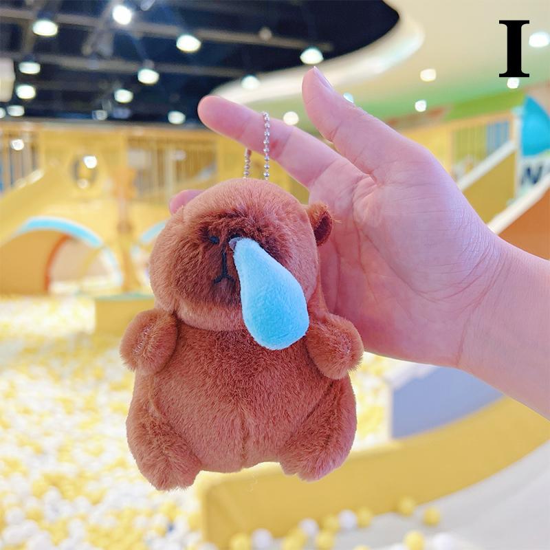 Капибара плюшевая кукла мультфильм брелок кулон мягкая кукла рюкзак кулон автомобиль сумка брелок декор детский подарок брелок