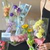10Pcs Single Rose Sleeves Flower Wrapping Bag Bouquet Packaging Bags Clear Cellophane Floral Wrappers For Valentine'S Day