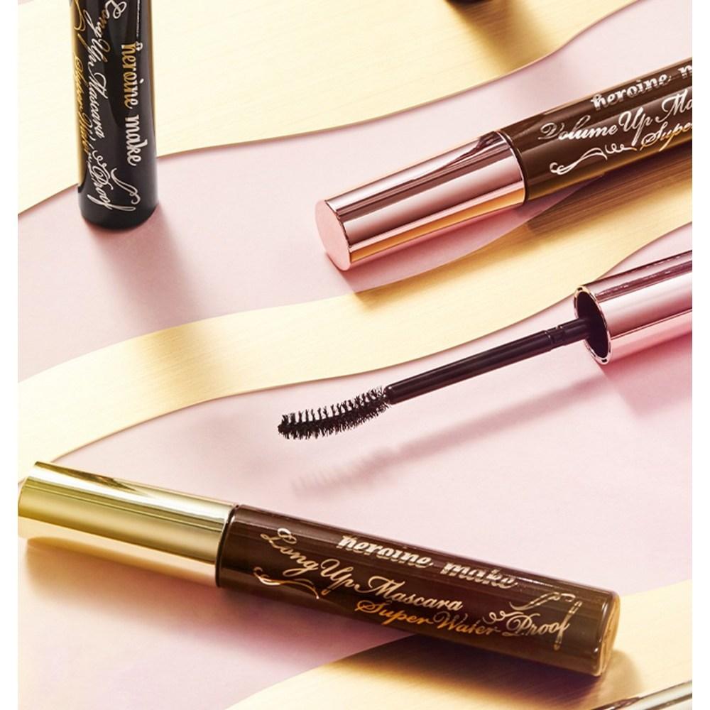 Kiss Me Суперводостойкая тушь для ресниц Heroine Make Long Up, оттенок 02 Коричневый, 1 шт.